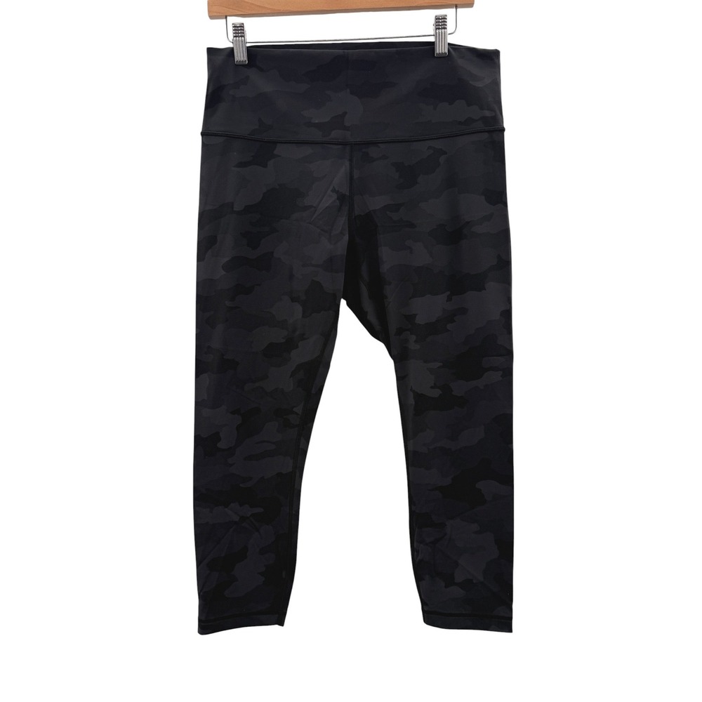 Lululemon Wunder Under Crop 23‎ Sz 12 Camo Full-On Luxtreme High Rise Leggings